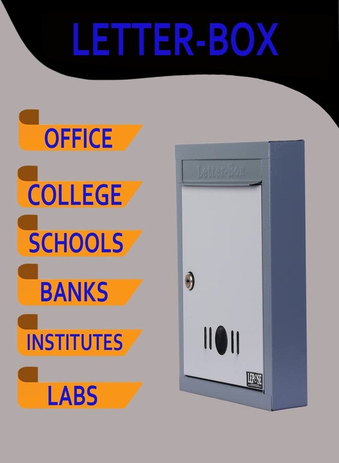 Lepose Sai Metal Letterbox/Mailbox (Grey) - Image 5